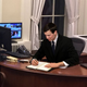 Jared Kushner is working on his to-do list in his office.